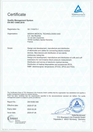 <p>EN ISO 13485:2016</p>